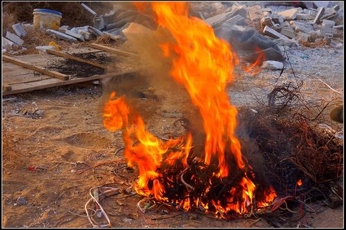 点火废旧电线